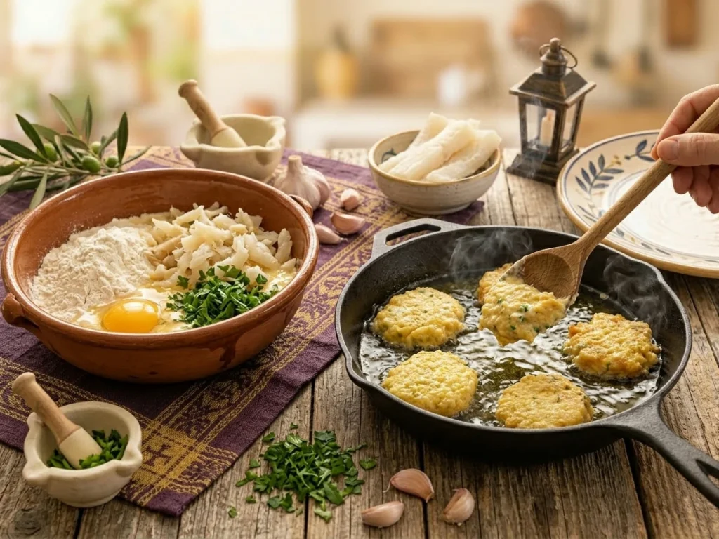 Receta de Tortitas de bacalao para semana santa y cuaresma